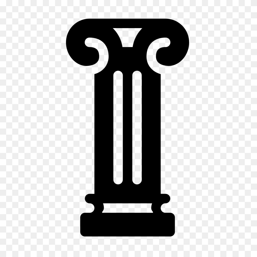 1600x1600 Greek Pillar Filled Icon - Pillar PNG