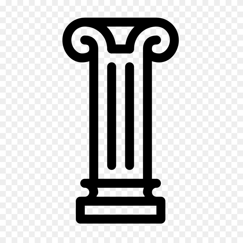 1600x1600 Greek Pillar Icon - Pillar PNG