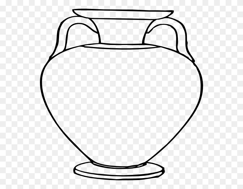 564x595 Художественные Выражения Греческой Керамики - Черно-Белый Клипарт Для Тромбона