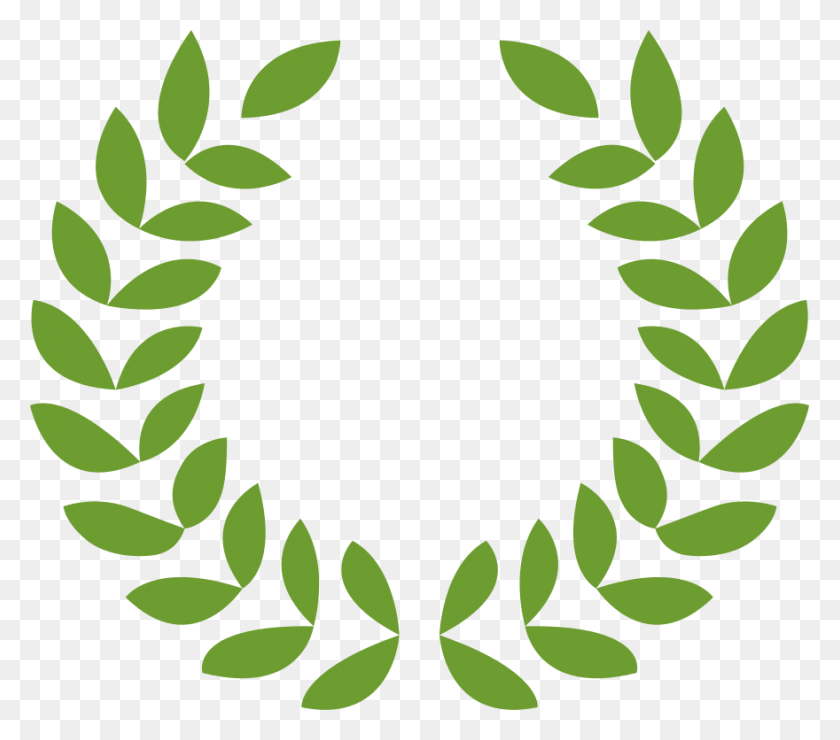 880x768 Greek Roman Laurel Wreath Vector - Laurel Leaves PNG