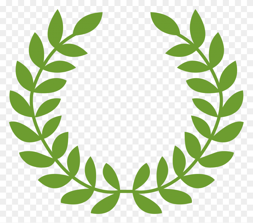2000x1748 Greek Roman Laurel Wreath With Branches Vector - Leaf Wreath PNG