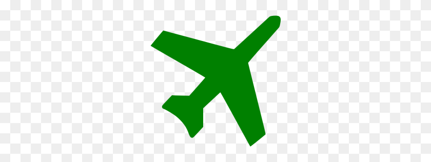 256x256 Иконка Зеленый Самолет - Иконка Самолет Png