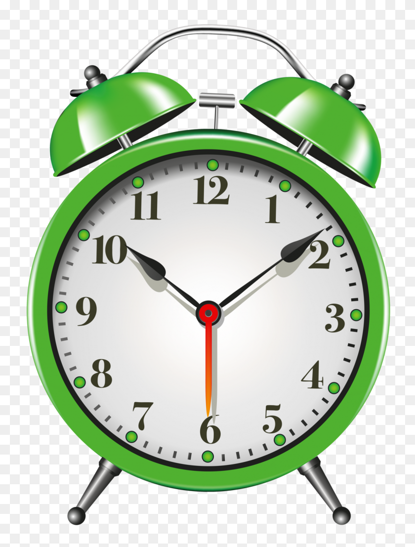 1173x1576 Green Alarm Clock Png Clip Art - Timer Clipart