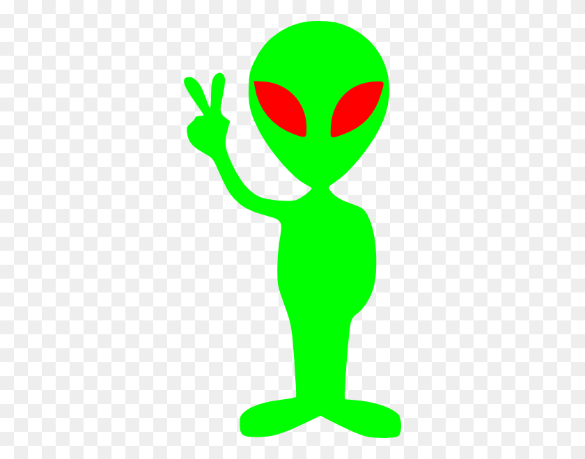312x599 Зеленый Инопланетянин С Красными Глазами Png Клипарт Для Интернета - Красные Глаза Png