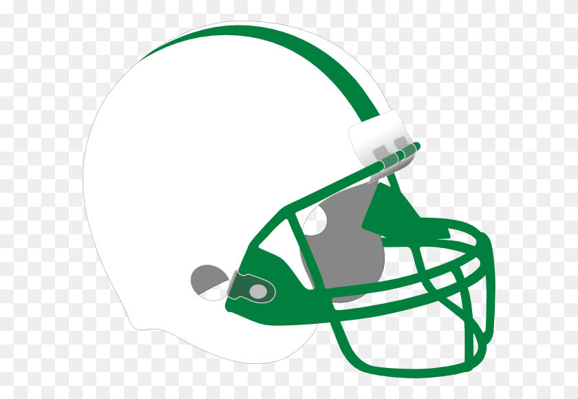 600x519 Green And White Helmet Png Clip Arts For Web - Flag Football Clipart