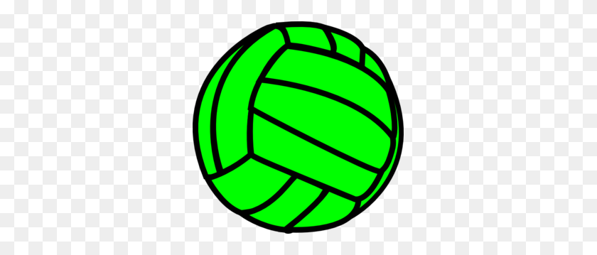 297x299 Зеленый И Белый Волейбол Клипарт Картинки - Волейбольная Сетка Клипарт