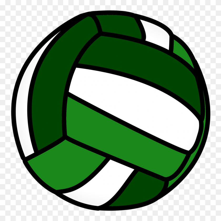 999x999 Green And White Volleyball Png Transparent Images - Volleyball Heart Clipart