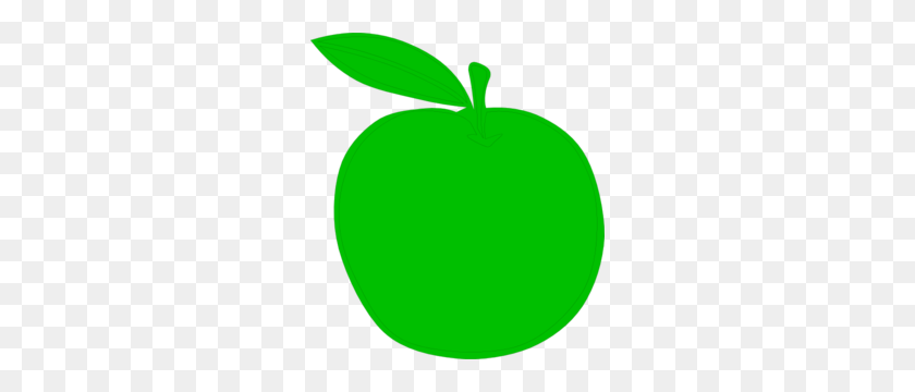270x300 Green Apple Clip Art - Apple PNG Clipart