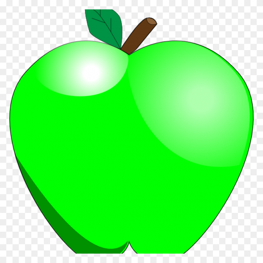 1024x1024 Green Apple Clipart Clip Art At Clker Vector Online School - School Apple Clipart