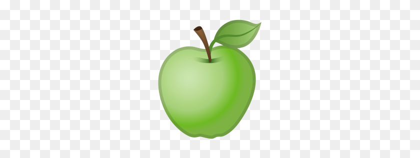 256x256 Green Apple Icon Noto Emoji Food Drink Iconset Google - Green Apple PNG