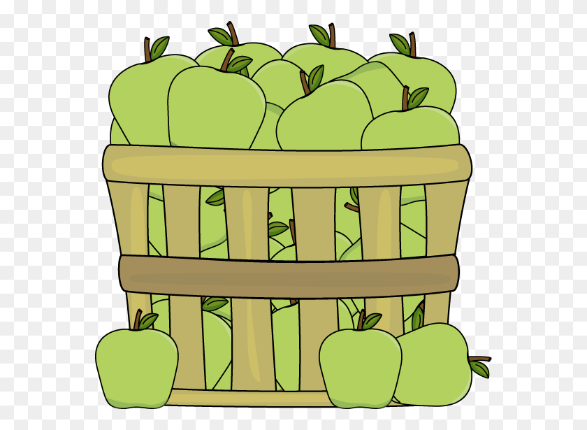 568x555 Green Apples Clipart Images Pictures - Medusa Clipart