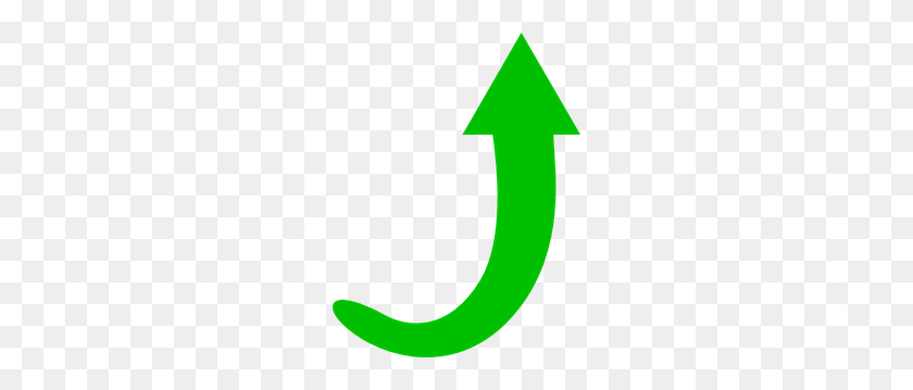 228x299 Green Arrow Curve Clipart Png For Web - Curve PNG