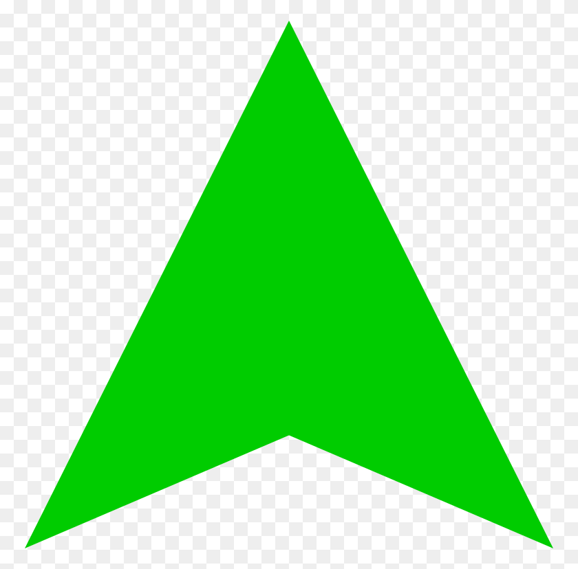 768x768 Green Arrow Up Darker - Arrow Transparent PNG