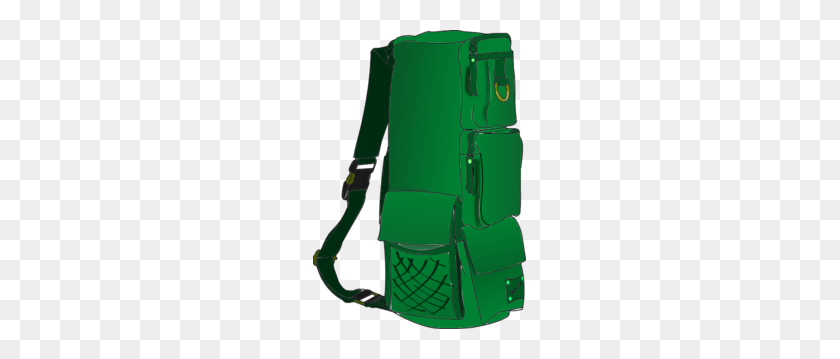 213x299 Green Backpack Clip Art - Camping Backpack Clipart