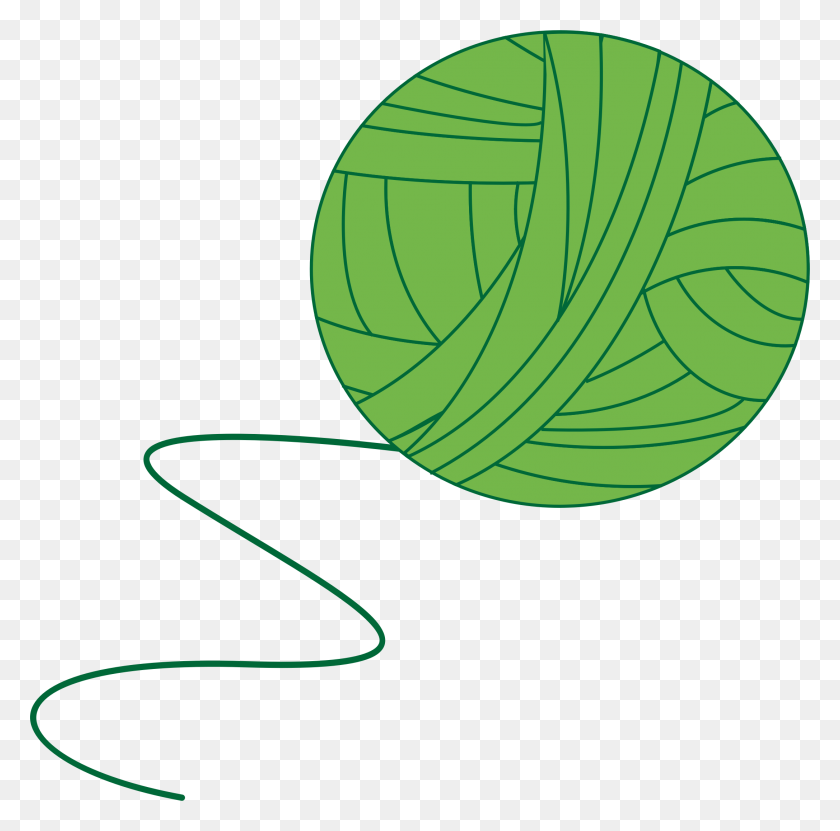 2173x2149 Green Ball Of Yarn Icons Png - Yarn Ball PNG