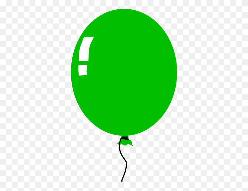 360x590 Green Balloon Clip Art - Balloon Clipart
