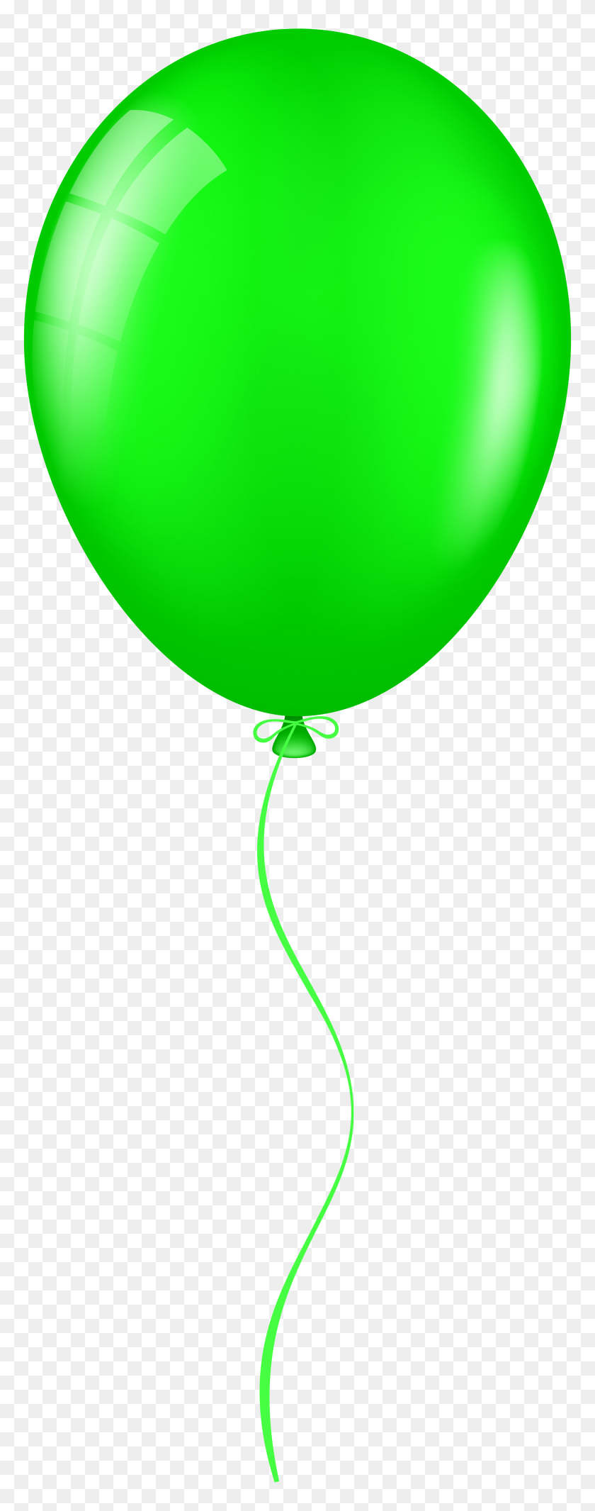 3012x8000 Green Balloon Png Clip Art - Balloons Clipart Transparent Background