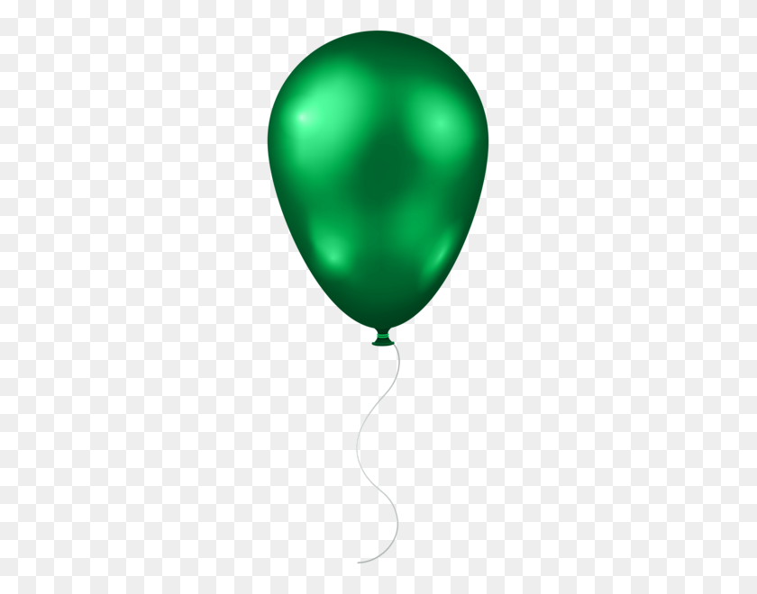 253x600 Green Balloon Transparent Background, Mouse Png Clipart Picture - Green Background Clipart