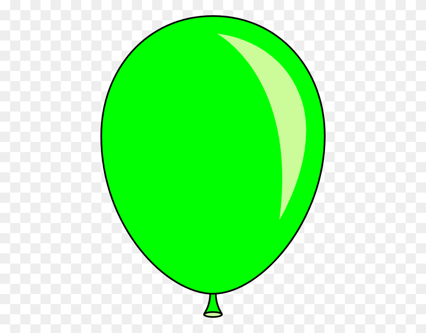 444x597 Green Balloons Clipart - Gold Balloons Clipart