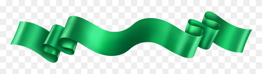 8000x1818 Green Banner Png Clip Art - Green Banner Clipart