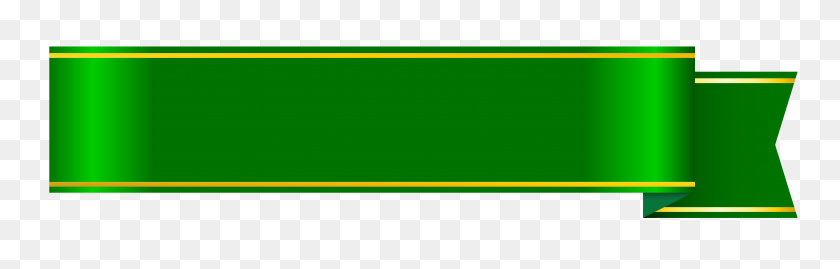 6043x1620 Green Banner Png Clipart - Green Banner PNG