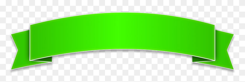 850x242 Green Banner Png Transparent Image Png Arts - Green Banner PNG