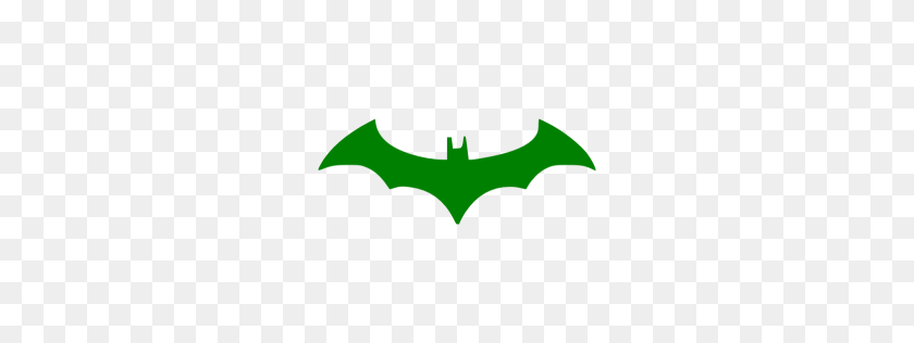 256x256 Icono De Batman Verde - Símbolo De Batman Png