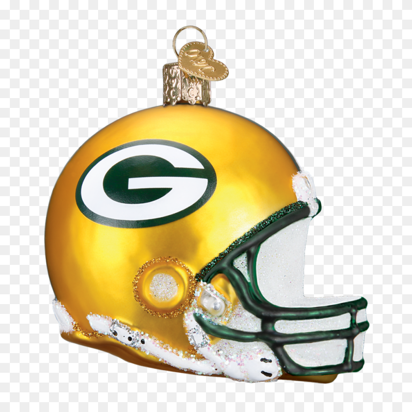 950x950 Green Bay Packers Helmet Old World Christmas Ornament - Green Bay Packers PNG