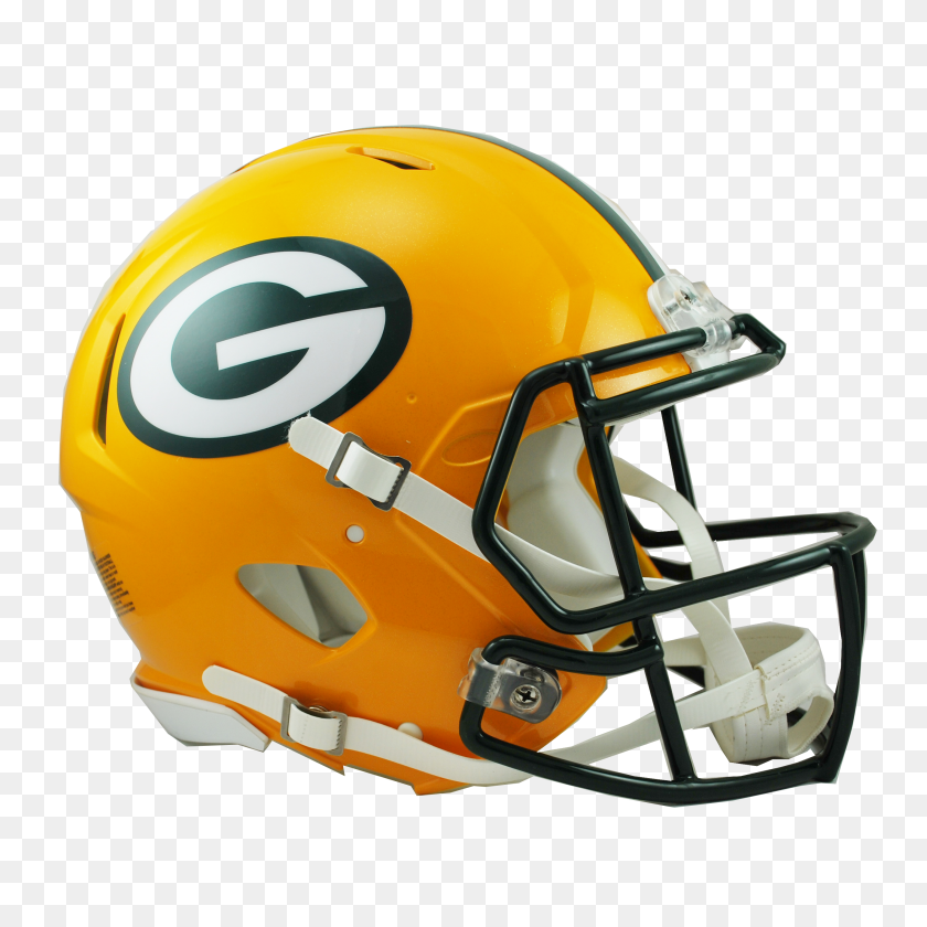 2623x2623 Green Bay Packers Revolution Speed Authentic Helmet - Green Bay Packers PNG