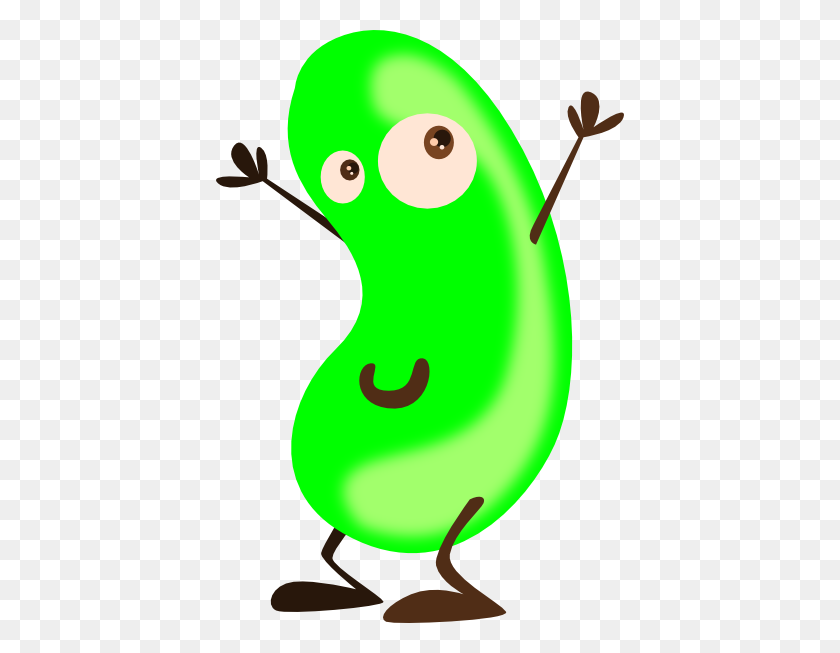 408x593 Green Bean Cartoon Clip Art - Clipart Green Beans