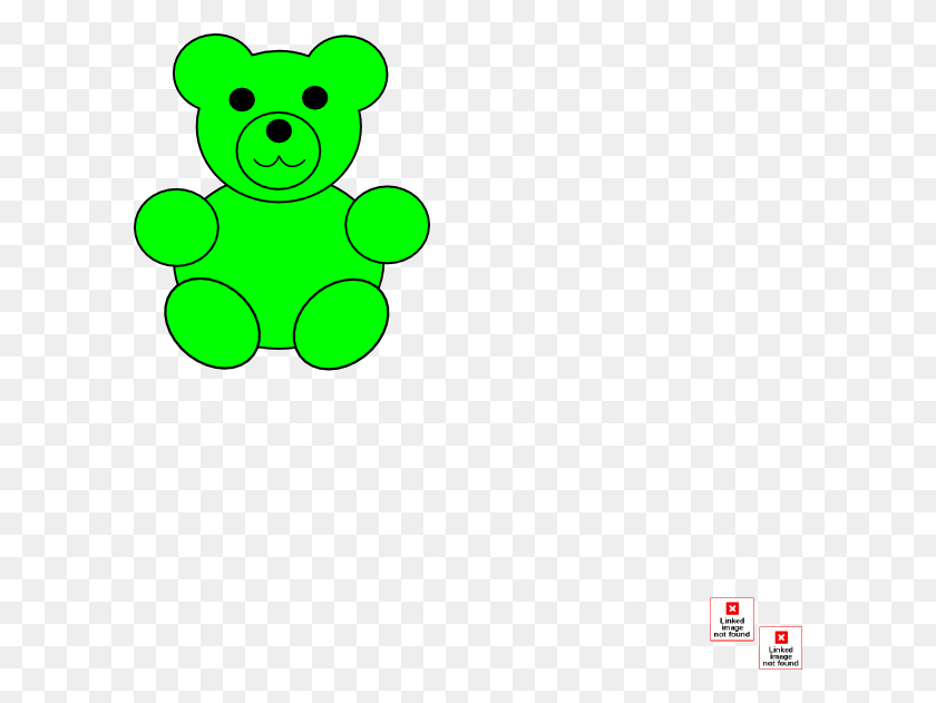 600x571 Green Bear Clip Art - Counting Bears Clipart