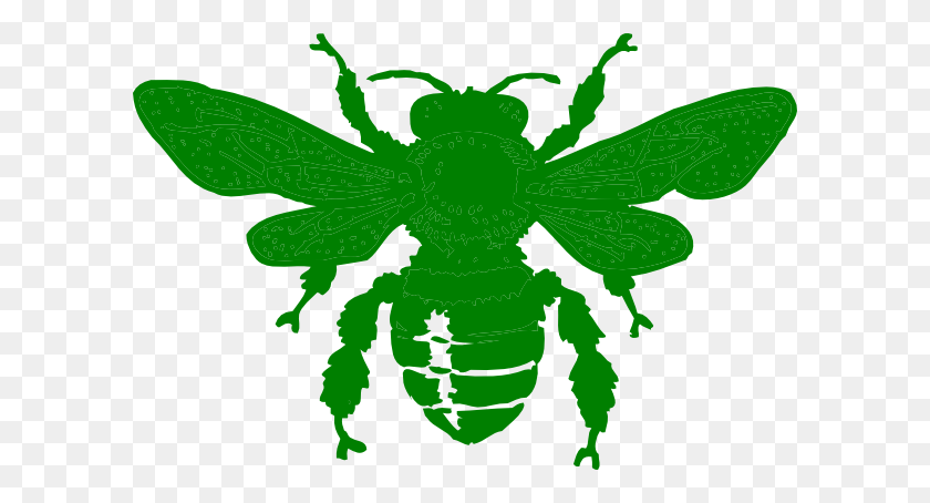 600x394 Green Bee Clip Art - Beekeeper Clipart