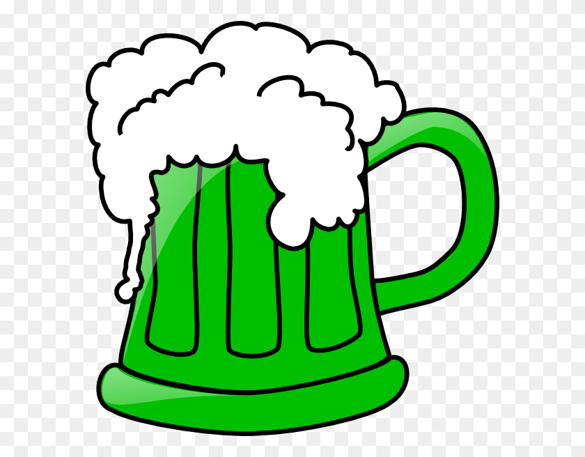 594x596 Green Beer Mug Clip Art - Green Beer Clipart