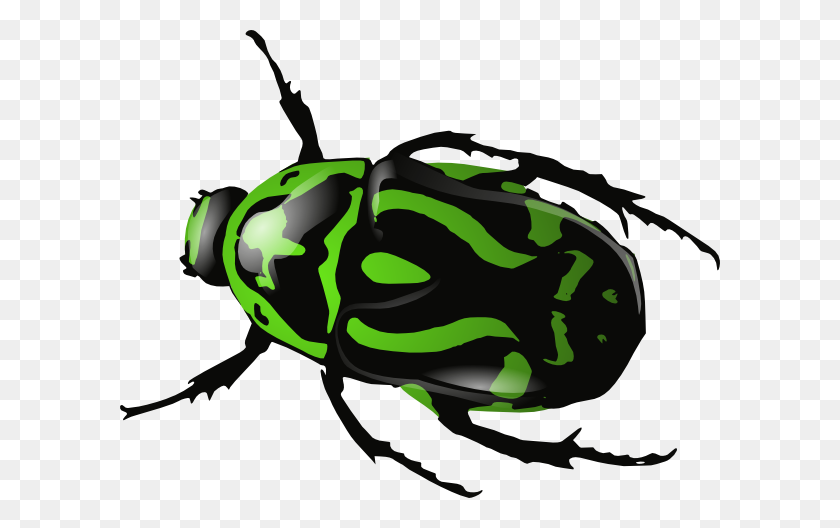 600x468 Green Beetle Clip Art Free Vector - Free Insect Clipart