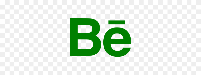 256x256 Зеленый Значок Behance - Логотип Behance Png