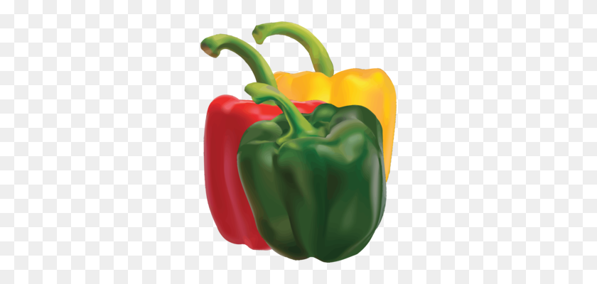 276x340 Green Bell Pepper Chili Pepper Black Pepper Pimiento Free - Red Pepper Clipart