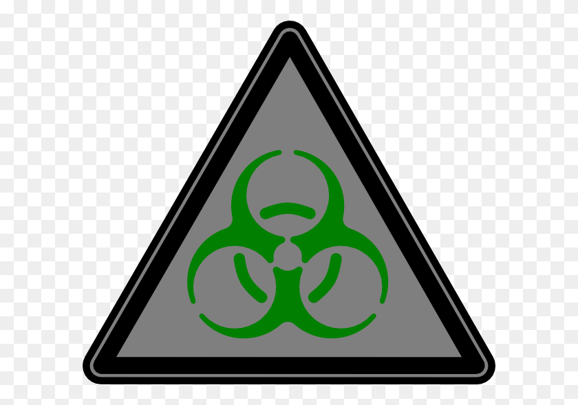 600x529 Green Biohazard Clip Art - Biohazard Clipart