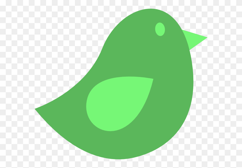 600x523 Green Bird Clip Art - Bird Clipart Images