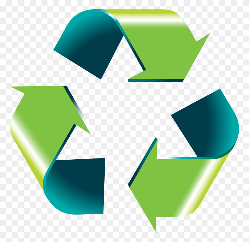 774x754 Verde, Azul, Reciclar Png Clipart - Reciclar Png