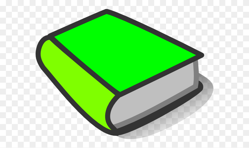 600x441 Green Book Reading Clip Art - Reading Clipart