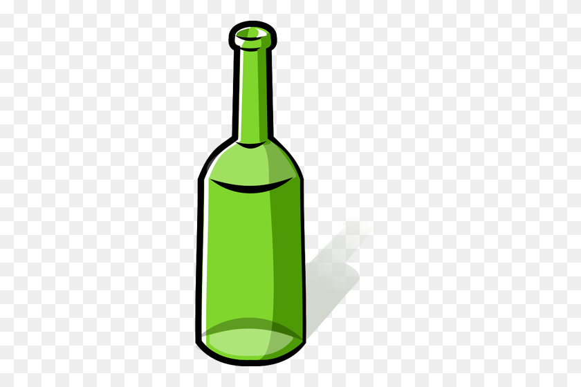 280x500 Green Bottle Image - Green Beer Clipart
