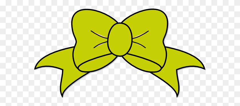 600x311 Green Bow Clip Art - Green Bow PNG