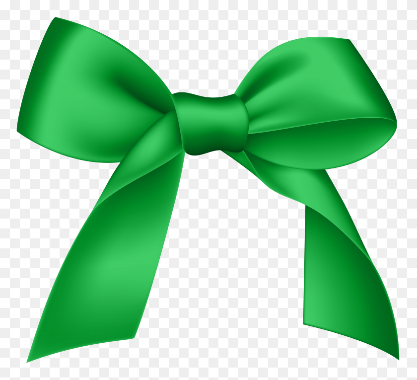 8000x7236 Green Bow Png - Green Bow PNG