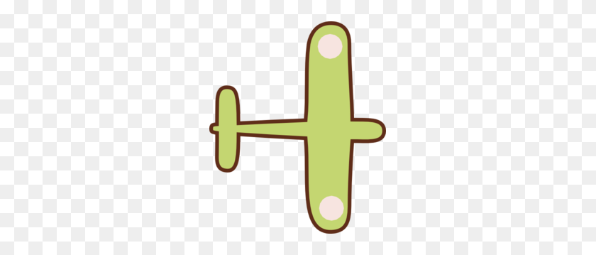 249x299 Green Brown Airplane Clip Art - Airplane Clipart