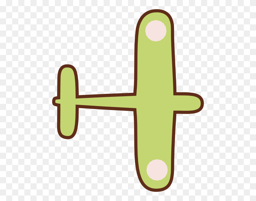498x598 Green Brown Airplane Clipart Png For Web - Small Plane Clipart