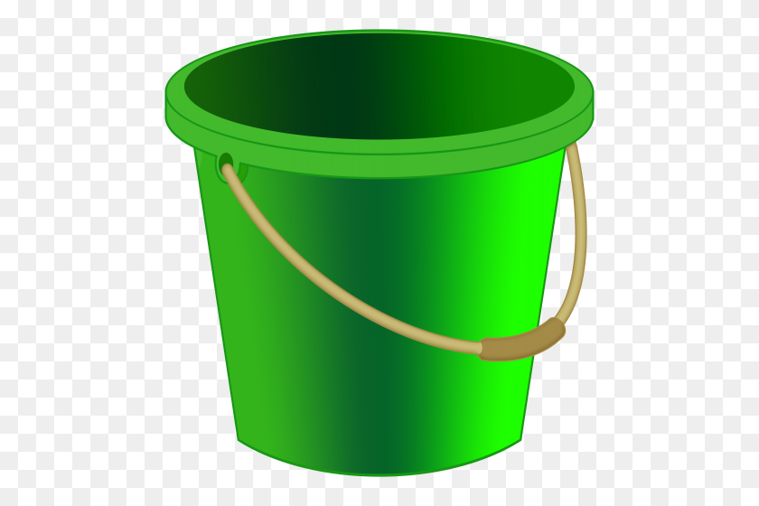 480x500 Green Bucket Png Clipart - Bucket Clipart