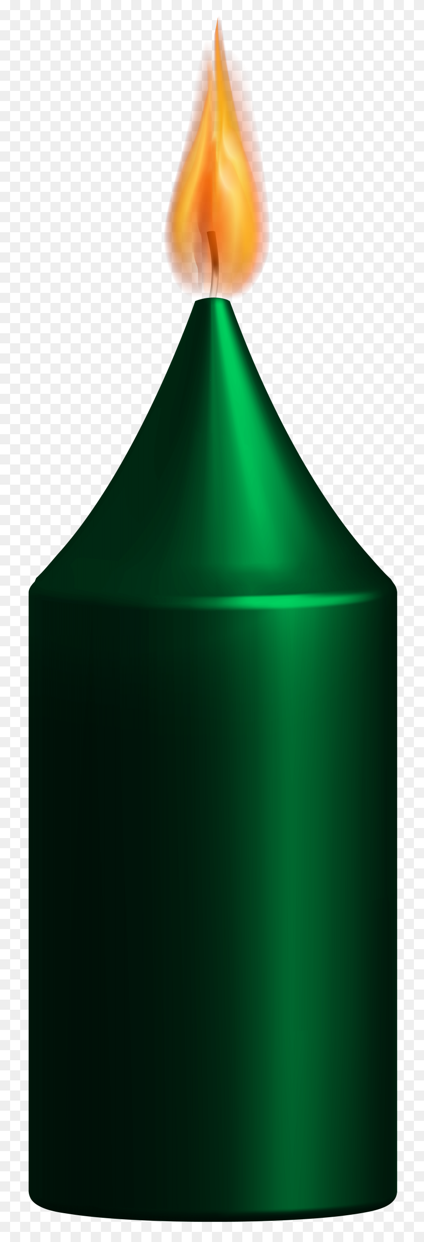 2599x8000 Green Candle Png Clip Art - Water Bottle Clipart PNG
