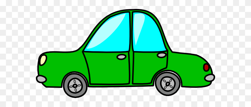 600x299 Green Car Clip Art - Small Car Clipart
