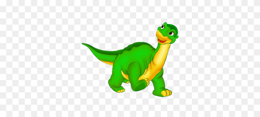 320x320 Группа Зеленых Мультяшных Динозавров - Динозавр Клипарт Png