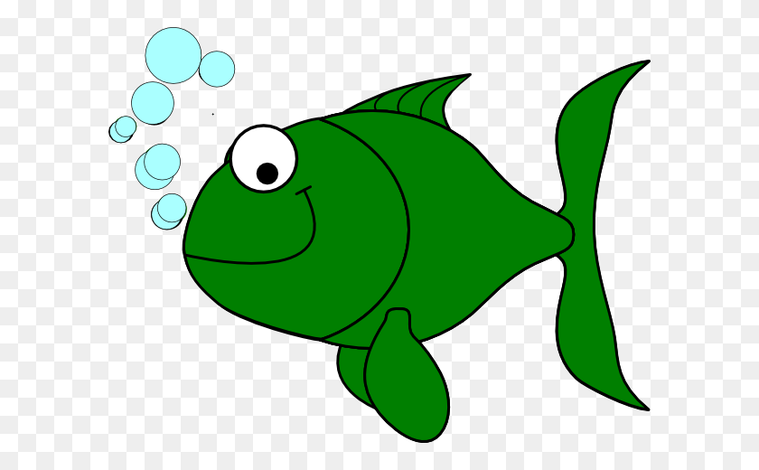600x460 Зеленая Мультяшная Рыба, Зеленая Рыба Картинки, Зеленые С Завистью - Красная Рыба Клипарт